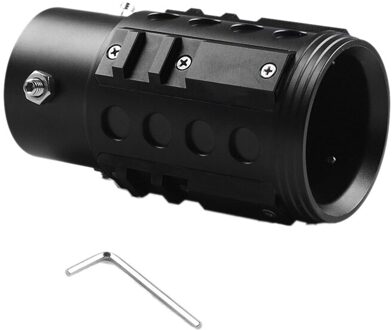 38Mm-6M Universal Car Styling Staart Keel Aluminium Car Rear Ronde Uitlaatpijp Tail Tip Pipe Industriële stijl