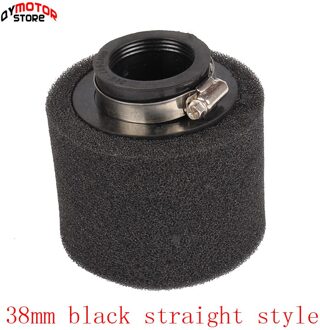 38Mm Atv Pit Dirt Bike 45 Graden Schuine Foam Air Filter Pod Cleaner 110cc 125cc Rode CRF50 XR50 Crf 38mm zwart stright