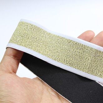 38mm breed rubber elastische singels zijde band voor broek rok jurk riem decoratie 6 meter kleurrijke diy accessoires Goud