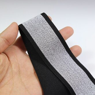 38mm breed rubber elastische singels zijde band voor broek rok jurk riem decoratie 6 meter kleurrijke diy accessoires nikkel-Free wit