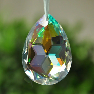 38mm Clear Crystal Drops Chandelier Pendant Lamp Prisms Beads Chrismas Decoration Hanging Suncatcher