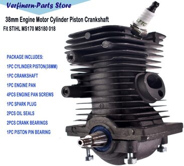 38Mm Motor Motor Cilinder Zuiger Krukas Kits Voor Stihl 018 MS170 MS180 Benzine Kettingzaag Quick Vervangen Onderdelen