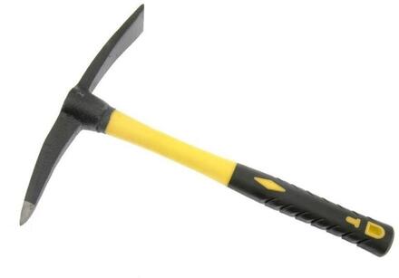 38x27CM Huishoudelijke Plastic Handvat Glasvezel Tuin Pikhouweel Schoffel Tuin Planten Tool (Geel)