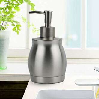 390Ml Roestvrijstalen Zeepdispenser Badkamer Shampoo Lotion Pomp Fles Badkamer Kraan Sink Opslag Houder Vervangen Flessen