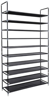 39inch Simple Shoe Rack Detachable Nonwoven Shoe Cabinet 10 Layers 50-pairs Shoes Storage Space-saving Shoe Organizer Shelf