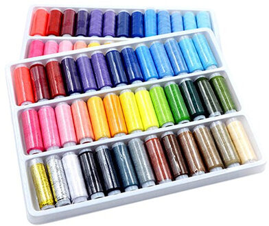 39Pcs Gemengde Kleuren 100% Polyester Garen Naaigaren Roll Machine Hand Borduren 200 Yard Elke Spool Voor Thuis Naaien kit