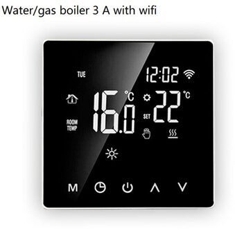 3A/16A Wifi Slimme Thermostaat Voor Elektrische Vloerverwarming Water/Gas Boiler Temperatuur Afstandsbediening Lcd Touch screen gas boiler wifi