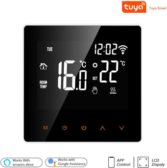 3A/16A WiFi Smart Thermostat LCD Display Touch Screen for Electric Floor Heating Water/Gas Boiler Temperature Remote Controller
