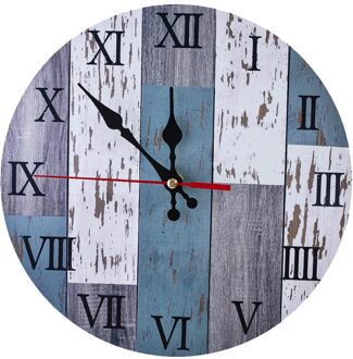 3d Amerikaanse Industriële Stijl Ronde Wandklok Cijfer Diy Decor Luxe Wandklok Voor Thuis Woonkamer Bar Cafe Decor Stille rou