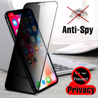 3D Anti Spy Peep Privacy Tempered Glass For iPhone 11 Pro XS Max XR X Screen Protector for iPhone 7 8 6 6S Plus SE 2020 12 Film