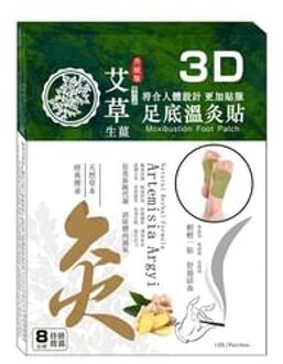 3D Artemisia Argyi Moxibustion Foot Patch 12 pcs