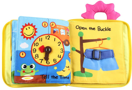 3D baby cloth book soft first book Montessori baby early cognitive education cloth book basic life skills learning toys