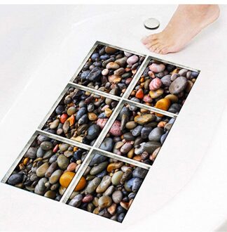 3D Bad Zelfklevende Antislip Milieubescherming Stickers Kinderen Bad Waterdichte Slijtvaste Wc Stickers 001