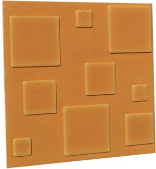 3D Bakstenen Muur Sticker Diy Slaapkamer Decor Vochtbestendig Waterdicht Foam Sticker Zelfklevende Muurtattoo Diy Home Decor geel