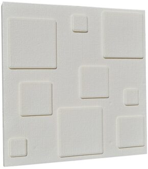 3D Bakstenen Muur Sticker Diy Slaapkamer Decor Vochtbestendig Waterdicht Foam Sticker Zelfklevende Muurtattoo Diy Home Decor wit