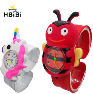 3D bee horse pattern Kids Watches slap Pat Wrist Watch Electronic Sports children Watch boys girls baby clock relogio masculino