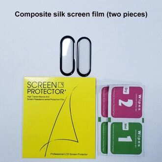 3D Beschermende Film Glas Voor Xiaomi Mi Band 6 Volledige Cover Voor Mi Band 6 Smart Horlogeband Soft Screen Protector voor Mi Band 6 Case composite 2stk