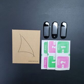 3D Beschermende Glas Voor Xiaomi Mi Band 4 Film Op Mi Band 4 Smart Horloge Band 4 Volledige Cover Soft screen Protector Glas 3stk