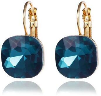 3D Blue Crystal Oor Gesp Paars Acryl Oorbellen Voor Vrouwen Fit Voor Summerjewelry Бижутерия Для Женщин Свадебные Серьги 6