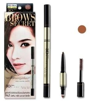 3D Brows Secret Brow Set: Eyebrow Pencil + Eyebrow Shadow + Eyebrow Mascara 02 Light Brown 1 pc