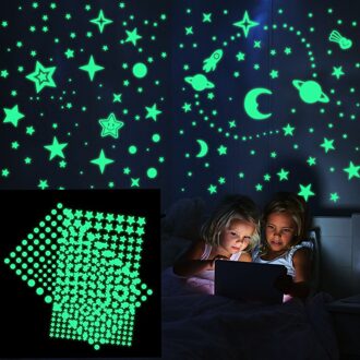 3D Bubble Lichtgevende Sterren Stippen Muursticker Kinderkamer Slaapkamer Home Decoration Decal Glow In The Dark Diy Stickers #45