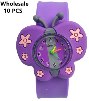 3D Butterfly Silicone Kids Watches Waterproof Children Watch Child Quartz Digital Watch Clock Boys Girls Baby Gift Montre Enfant