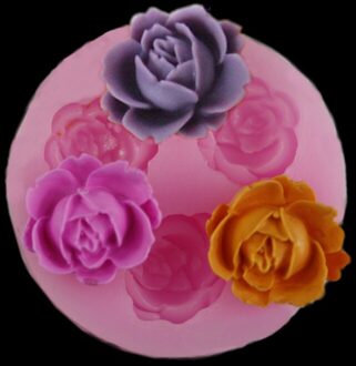 3D Cake Bakvorm Siliconen Zeep Mold12 Holte Diy Food Grade Bakken Pan Tray Mallen Snoep Maken Tool Flowers