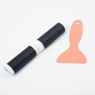 3D Carbon Fiber Instaplijsten Protector Stickers Zwart Scuff Plaat Instaplijsten Panel Praktische