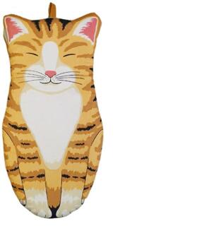 3D Cartoon Animal Print Mitt Isolatie Oven Handschoen Anti-Brandwonden Katoenen Handschoen Perfect Voor Magnetron En Bakken 02