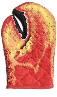 3D Cartoon Animal Print Mitt Isolatie Oven Handschoen Anti-Brandwonden Katoenen Handschoen Perfect Voor Magnetron En Bakken 03