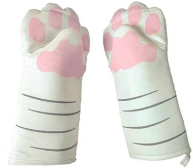 3D Cartoon Animal Print Mitt Isolatie Oven Handschoen Anti-Brandwonden Katoenen Handschoen Perfect Voor Magnetron En Bakken 04