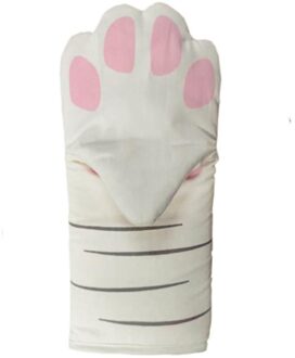 3D Cartoon Cat Paws Ovenwanten Lange Katoenen Antislip Bakken Isolatie Handschoenen Hittebestendige Keuken Magnetron Handschoenen 02