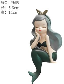 3D Cartoon Mermaid Hars Schakelaar Sticker Muursticker Accessoires Socket Decoratie Kid Slaapkamer Poster Op-Off Decal Plug Ornament 6