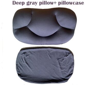 3D Cloud Kussen Met Kussensloop Cover 3D Hals Diepe Slaap Hals Micro Airball Kussen Decompressie Lucht Kussen. Ei Kussens hert grijs