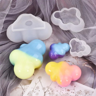 3D Cloud Shape Resin Mold Soap Candle Molds For DIY UV Epoxy Resin Crafts Handmade Home Decorations