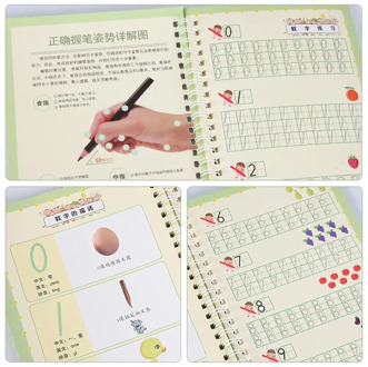 3d Copybook For Calligraphy Numbers 0-10 Handwriting Copybook Toys Writing Children's Book Preschool For Kids Books Practic F4F0
