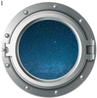 3D Cosmic Space Planeet Gebroken Muurstickers Voor Kinderen Kamers Slaapkamer Nursery Woondecoratie Decals Muurschilderingen Breken De Muursticker 1