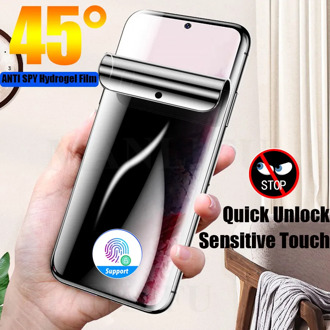 3D Curved Anti Spy Hydrogel Film For Samsung Galaxy Note 20 Ultra S20+ Note 10 S10 S9 S8 Plus Privacy Anti-Peep Screen Protector
