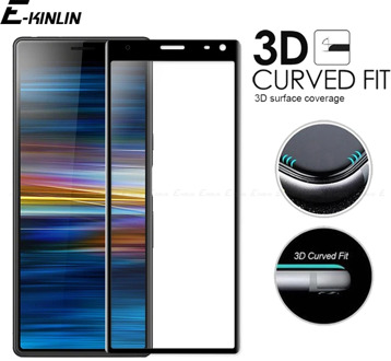 3D Curved Edge Full Cover Tempered Glass For Sony Xperia 8 Lite 5 1 10 II Plus Ace L4 L3 Screen Protector Protective Glass Film