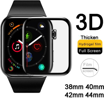 3D Curved Full Hydrogel For Apple Watch 5 1 2 3 4 Screen Protector For iWatch 5 40mm 44mm 42mm 38mm Protective Film Not Glass