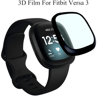 3D Curved Protective Film For Fitbit Versa 3 / Sense Full Coverage Screen Protector Case Soft Film For Fitbit Sense/Versa 3