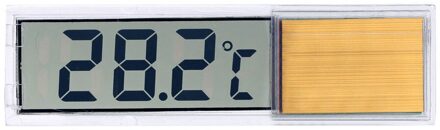 3D Digitale Elektronische Aquarium Thermometer Fish Tank Temp Meter Nauwkeurige Meting Gereedschap Luxe Goud/Zilver Plastic Metalen Oranje