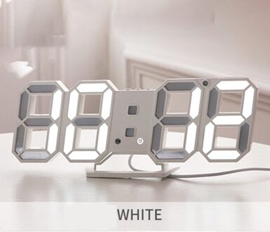 3D Digitale Wekker Muur Led Nummer Tijd Klok Led Elektronische Klok Met Snooze Functie Praktische