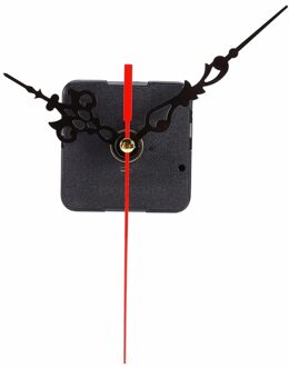 3D Diy Wandklok Quartz Uurwerk Mechanisme Zwart Rood Verwijderbare Wandklok Quartz Uur/Minuut Hand Klok Beweging