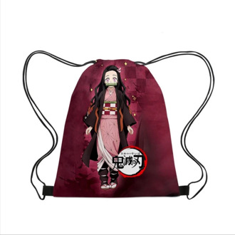 3D Drawstring Bag Ghost Blade Print Drawstring Rucksack Shoulder Drawstring Bags Travel Pouch Storage Clothes Shoes School Bags