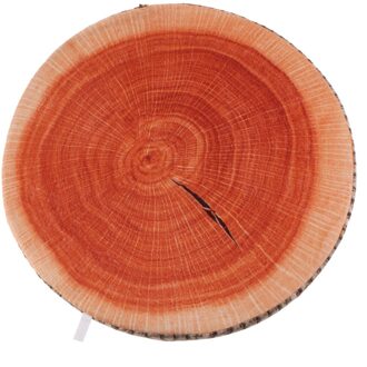 3D Dubbelzijdig Afdrukken Hout Boomstronk Bureaustoel Rugkussen Sofa Bed Auto