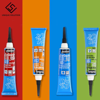 3D Fabric Paint DIY Fine Liner Pen 20ml Pebeo Glitter Series Permanent Colored Marker Phosphor Oil Painting Pigment Art Supplies