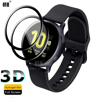 3D Full Screen Protector film for Samsung Galaxy Watch Active 2 40mm 44mm Anti-Bubble Soft Round Edge Screen Protector Cover