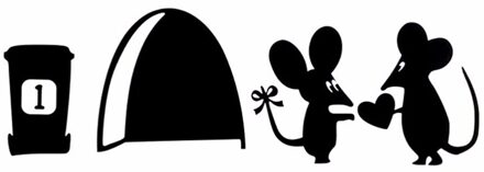 3d Funny Mouse Gat Muurstickers Decals Woonkamer Slaapkamer Wall Art Wallpaper Muurschildering Bruiloft Decorationr