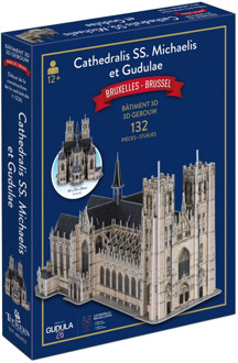 3D Gebouw - St-Michiels en St-Goedelekathedraal Brussel Puzzel (132 stukjes)